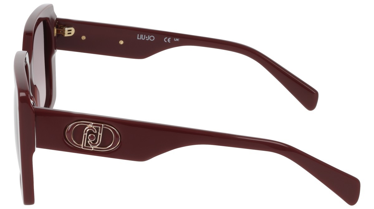 Occhiali da sole Liu Jo LJ816S (602) colore wine forma quadrato lenti gradient burgundy