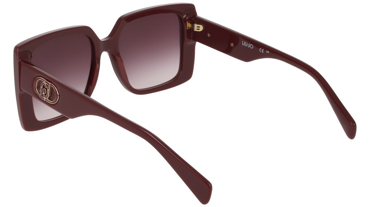 Occhiali da sole Liu Jo LJ816S (602) colore wine forma quadrato lenti gradient burgundy