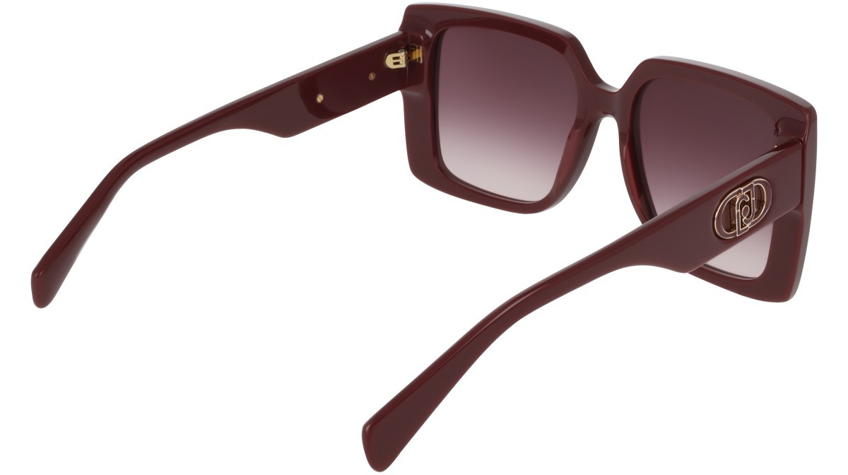 Occhiali da sole Liu Jo LJ816S (602) colore wine forma quadrato lenti gradient burgundy