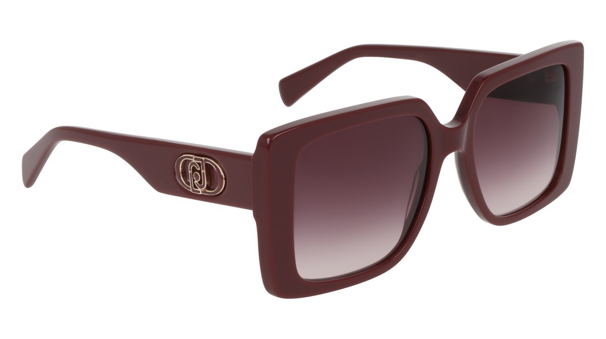Occhiali da sole Liu Jo LJ816S (602) colore wine forma quadrato lenti gradient burgundy