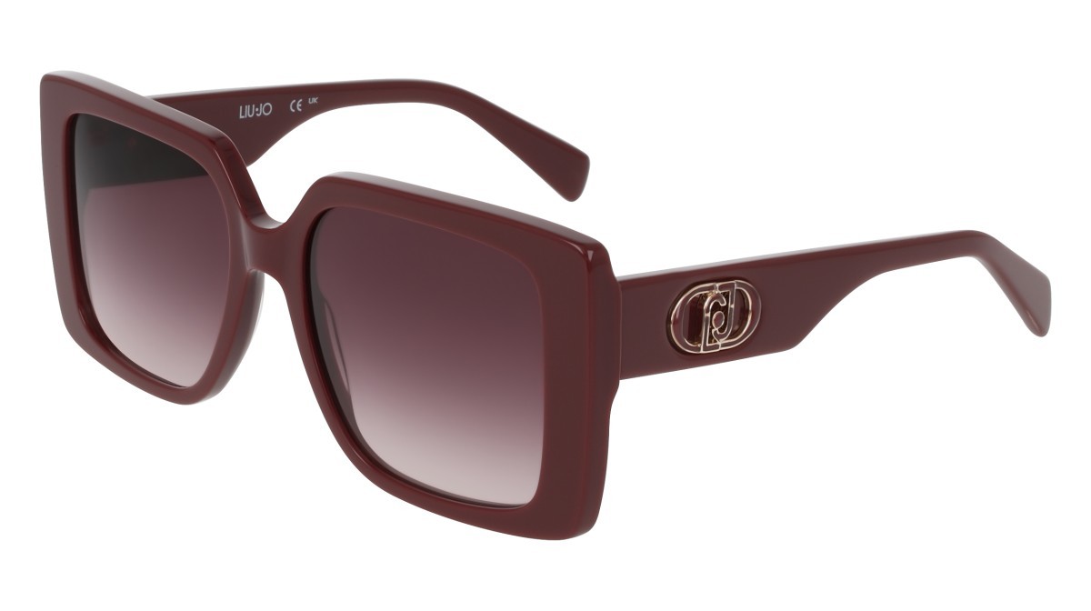 Occhiali da sole Liu Jo LJ816S (602) colore wine forma quadrato lenti gradient burgundy