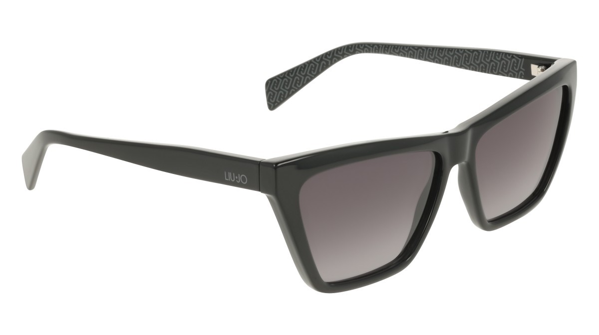Occhiali da sole Liu Jo LJ817S (001) colore black forma cat eye lenti gradient grey