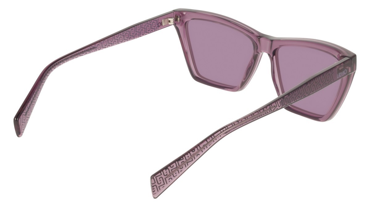 Occhiali da sole Liu Jo LJ817S (501) colore plum forma cat eye lenti solid violet