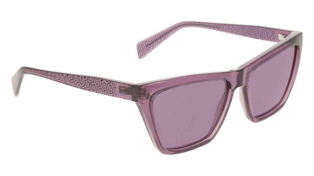 Occhiali da sole Liu Jo LJ817S (501) colore plum forma cat eye lenti solid violet