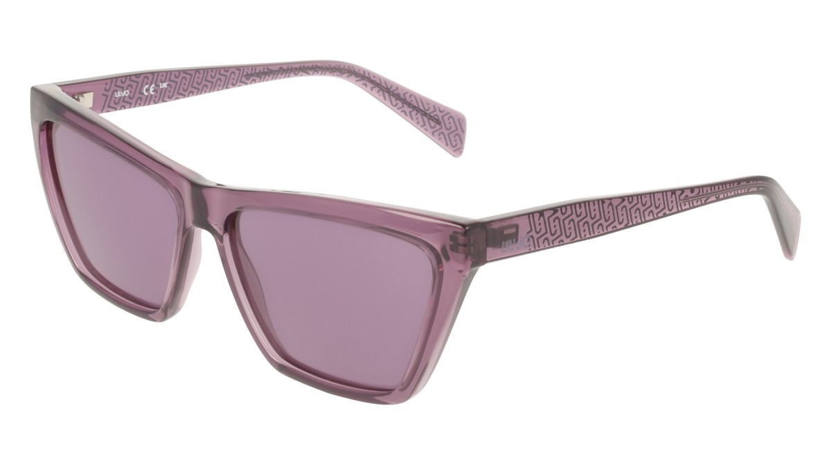 Occhiali da sole Liu Jo LJ817S (501) colore plum forma cat eye lenti solid violet