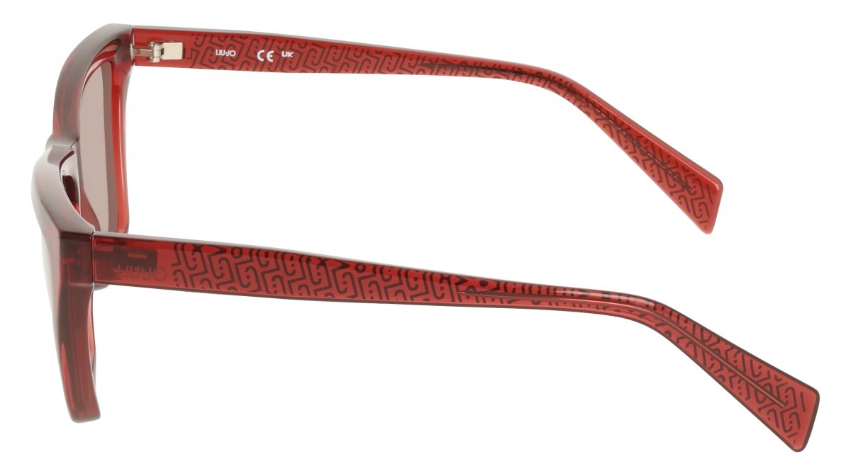 Occhiali da sole Liu Jo LJ817S (600) colore red forma cat eye lenti solid brown