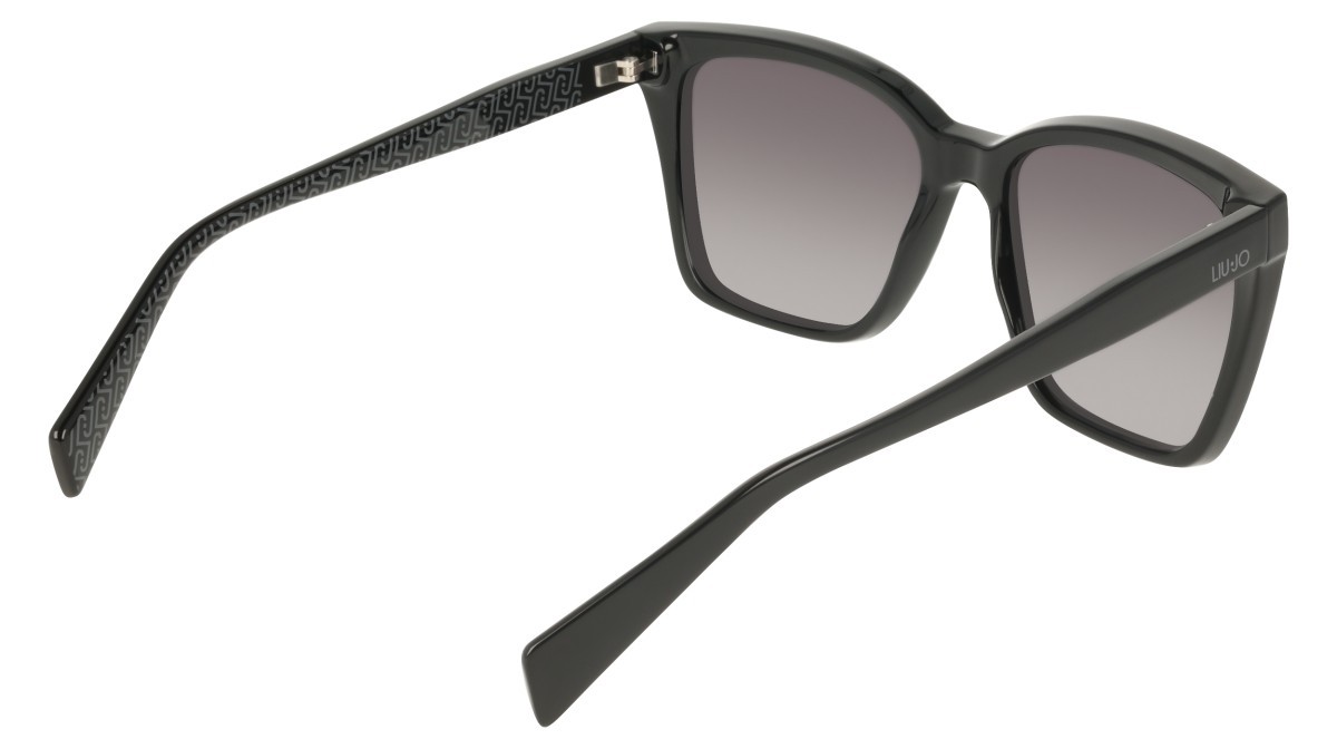Occhiali da sole Liu Jo LJ818S (001) colore black forma rettangolare lenti gradient grey
