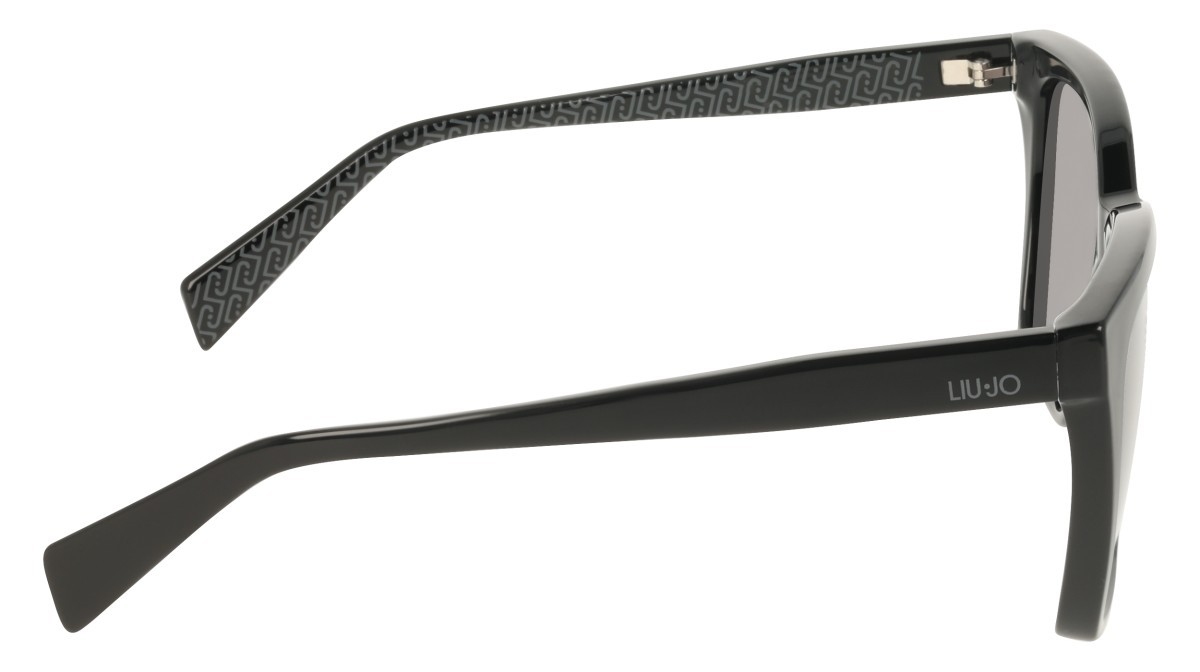 Occhiali da sole Liu Jo LJ818S (001) colore black forma rettangolare lenti gradient grey