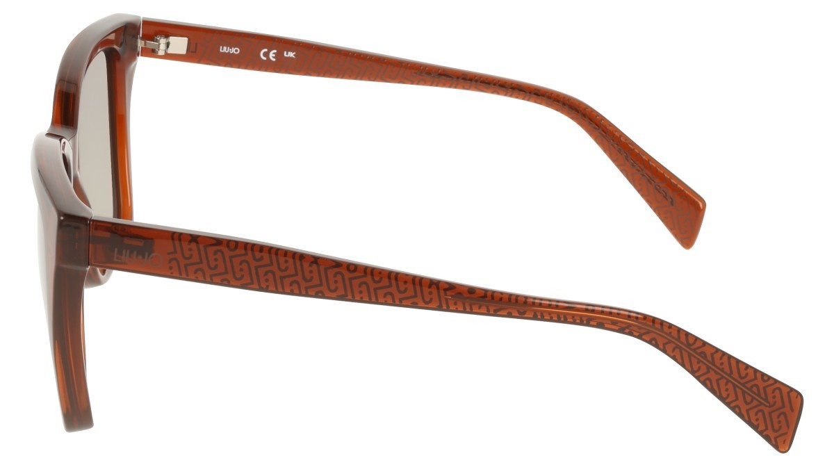 Occhiali da sole Liu Jo LJ818S (200) colore brown forma rettangolare lenti gradient khaki