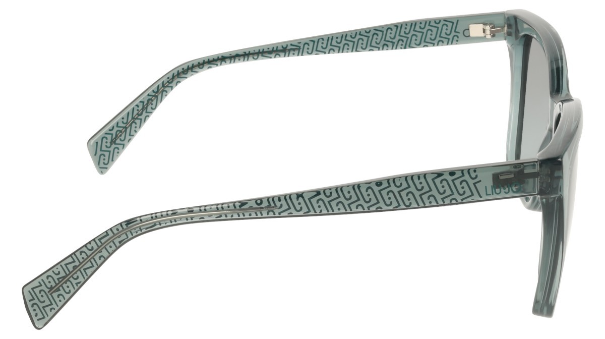 Occhiali da sole Liu Jo LJ818S (320) colore teal forma rettangolare lenti gradient green