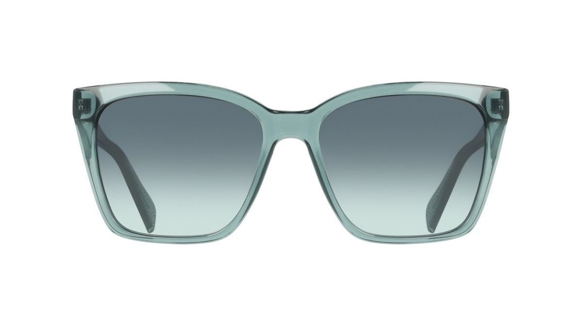 Occhiali da sole Liu Jo LJ818S (320) colore teal forma rettangolare lenti gradient green