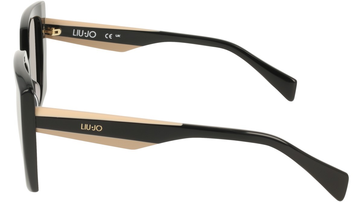 Occhiali da sole Liu Jo LJ819S (001) colore black forma quadrato lenti gradient grey