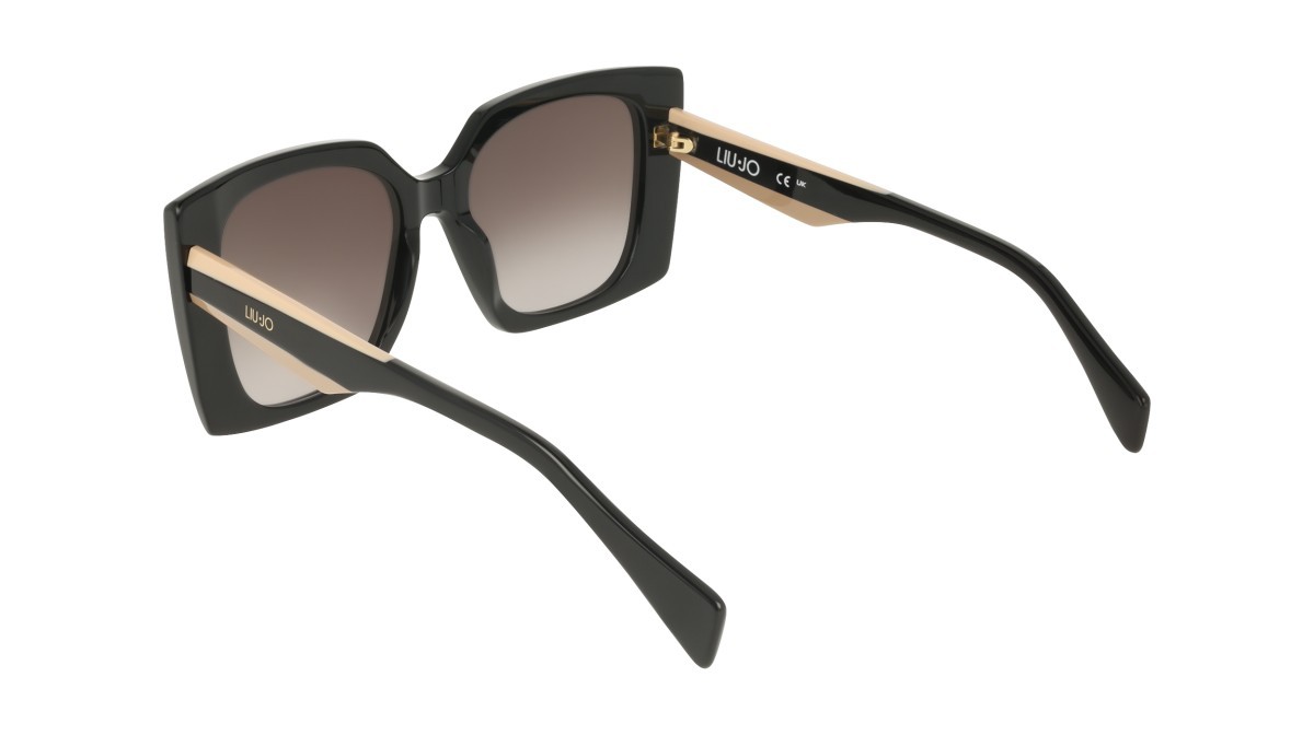 Occhiali da sole Liu Jo LJ819S (001) colore black forma quadrato lenti gradient grey