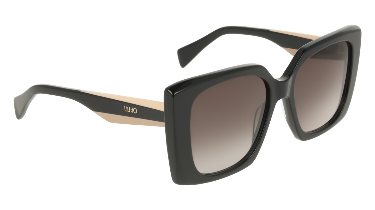 Occhiali da sole Liu Jo LJ819S (001) colore black forma quadrato lenti gradient grey
