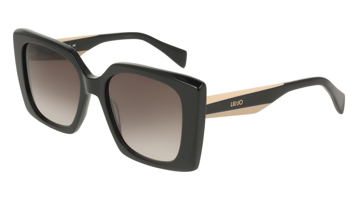 Occhiali da sole Liu Jo LJ819S (001) colore black forma quadrato lenti gradient grey