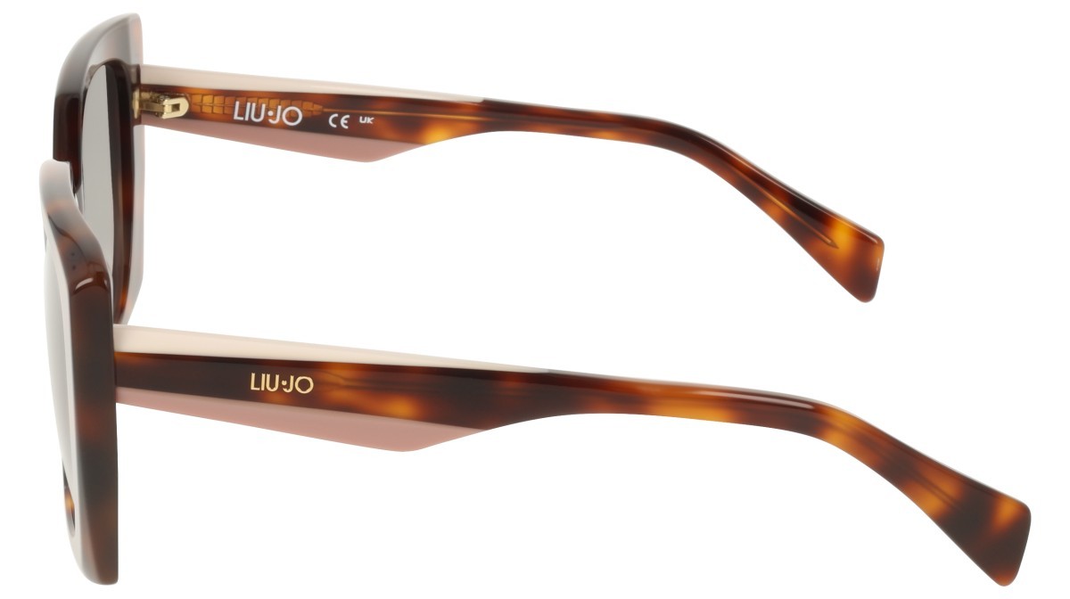Occhiali da sole Liu Jo LJ819S (240) colore tortoise forma quadrato lenti double gradient green