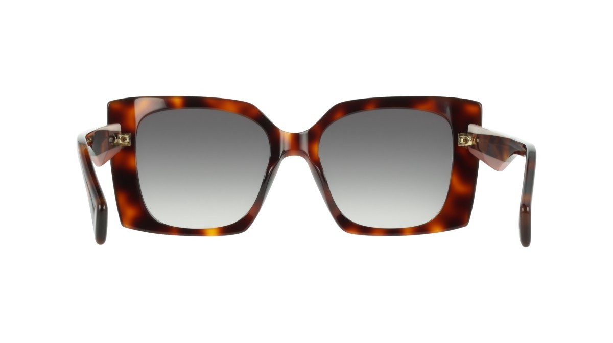 Occhiali da sole Liu Jo LJ819S (240) colore tortoise forma quadrato lenti double gradient green