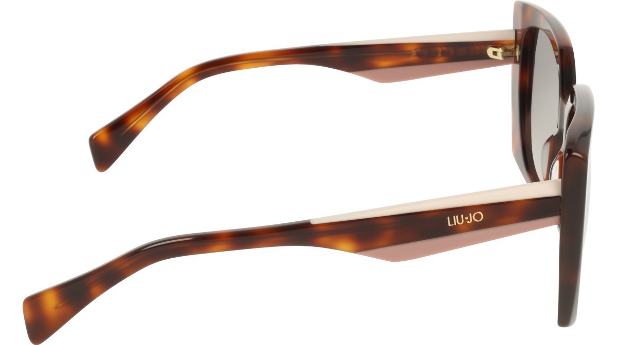 Occhiali da sole Liu Jo LJ819S (240) colore tortoise forma quadrato lenti double gradient green
