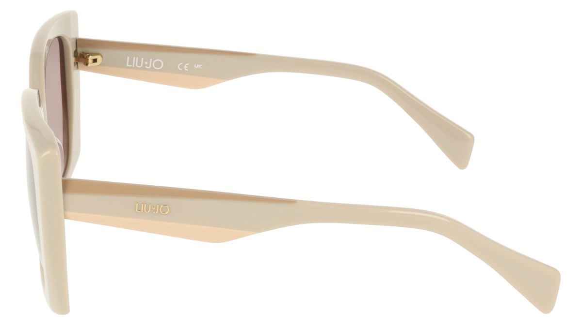 Occhiali da sole Liu Jo LJ819S (250) colore beige forma quadrato lenti gradient brown