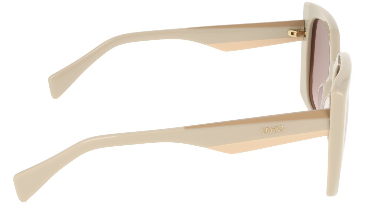 Occhiali da sole Liu Jo LJ819S (250) colore beige forma quadrato lenti gradient brown