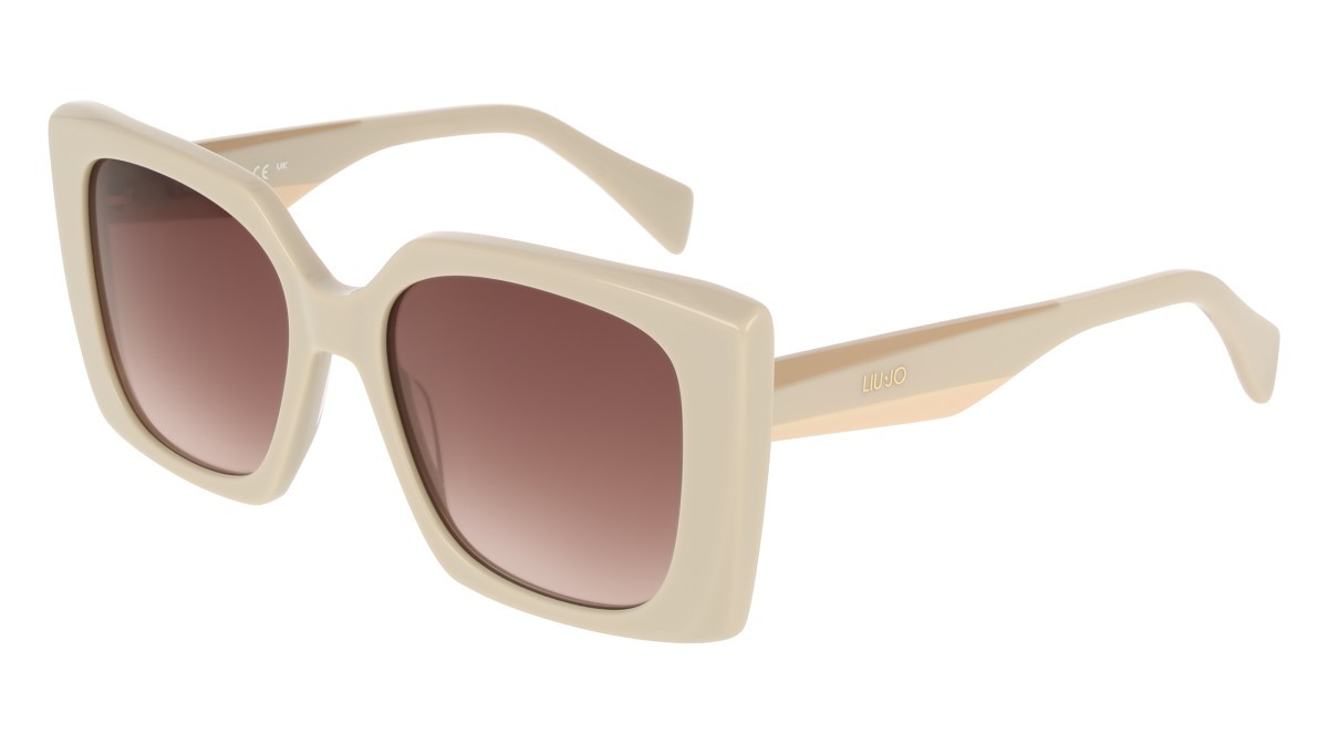 Occhiali da sole Liu Jo LJ819S (250) colore beige forma quadrato lenti gradient brown
