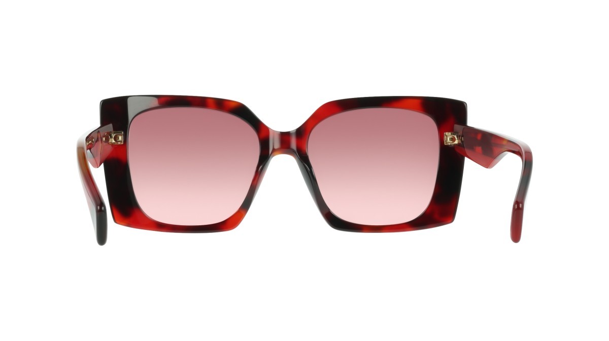 Occhiali da sole Liu Jo LJ819S (640) colore red tortoise forma quadrato lenti gradient wine rose