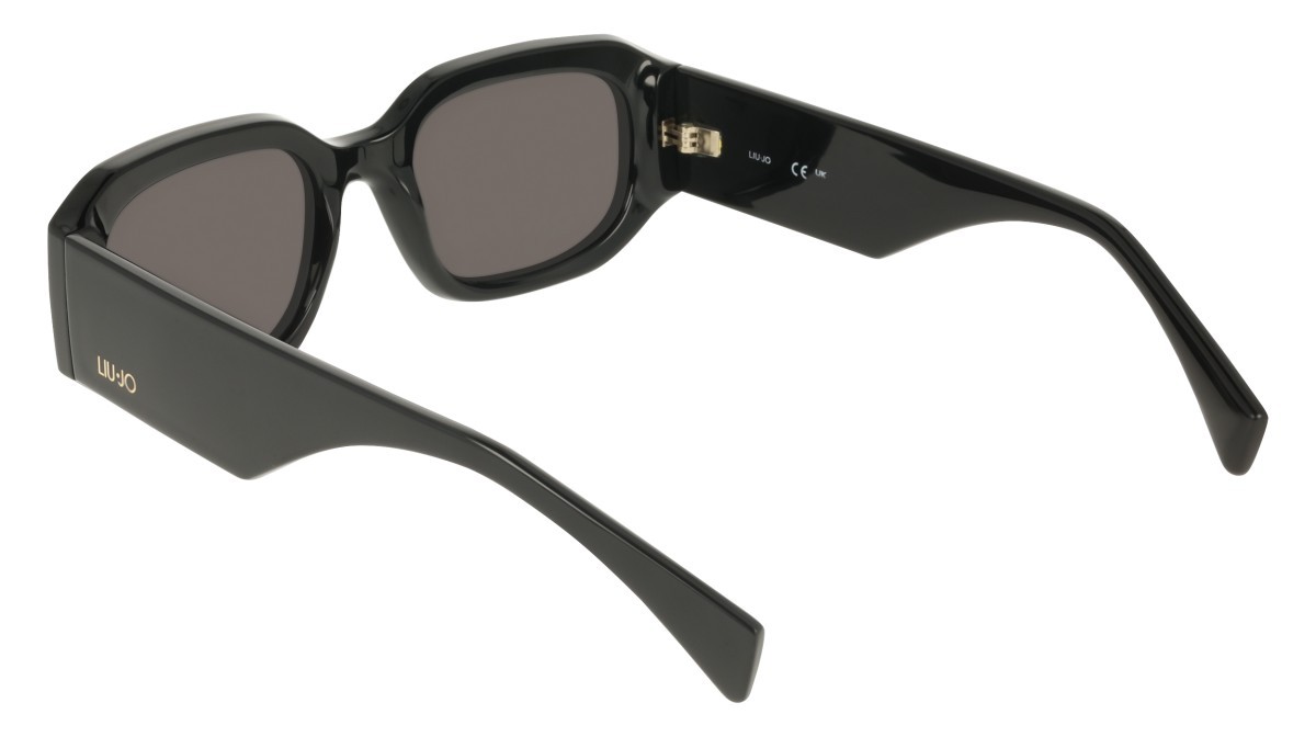 Occhiali da sole Liu Jo LJ820S (001) colore black forma rettangolare lenti solid grey