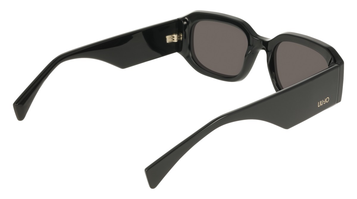 Occhiali da sole Liu Jo LJ820S (001) colore black forma rettangolare lenti solid grey