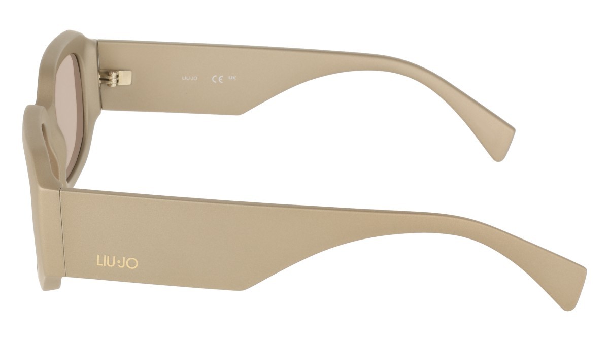 Occhiali da sole Liu Jo LJ820S (250) colore beige forma rettangolare lenti solid  light brown