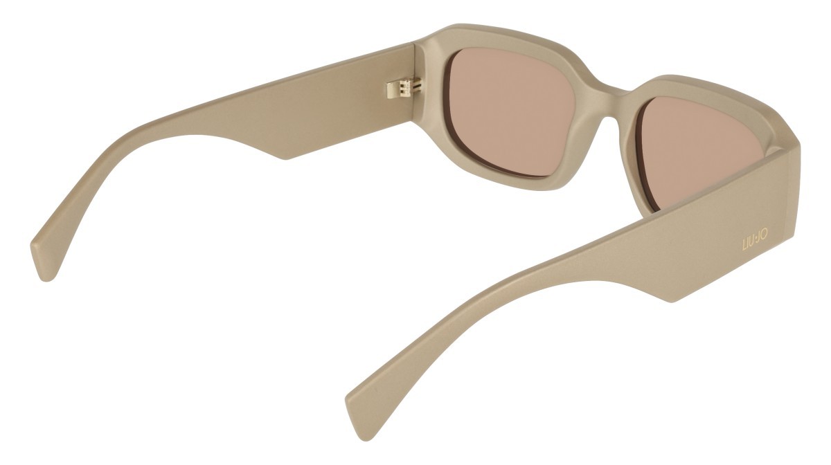 Occhiali da sole Liu Jo LJ820S (250) colore beige forma rettangolare lenti solid  light brown