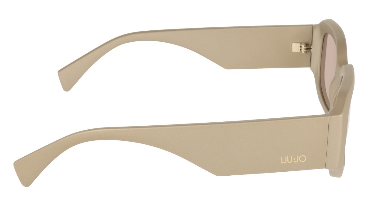 Occhiali da sole Liu Jo LJ820S (250) colore beige forma rettangolare lenti solid  light brown