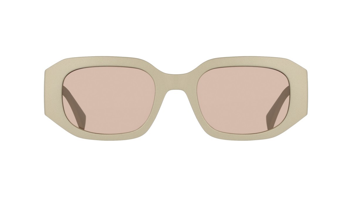 Occhiali da sole Liu Jo LJ820S (250) colore beige forma rettangolare lenti solid  light brown