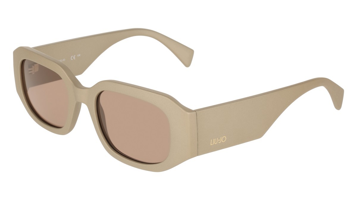 Occhiali da sole Liu Jo LJ820S (250) colore beige forma rettangolare lenti solid  light brown