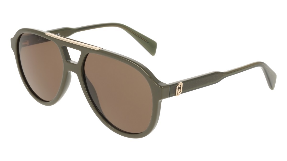 Sonnenbrillen Liu Jo LJ821S (310) farbe olive green form aviator gläser solid khaki