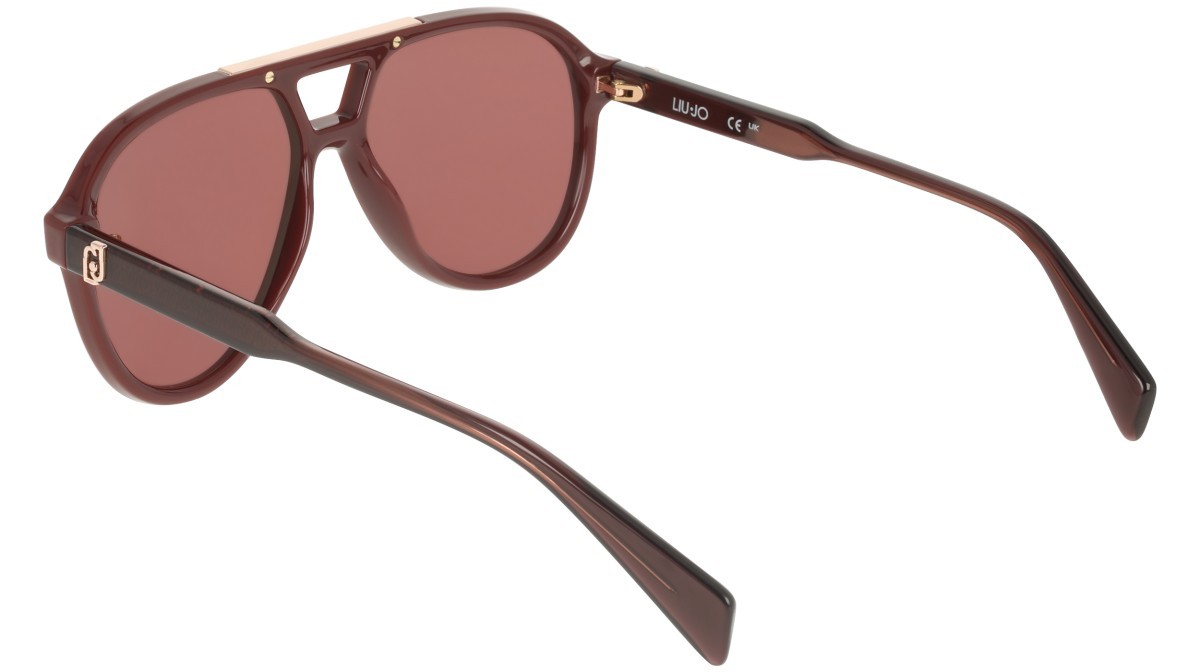 Sonnenbrillen Liu Jo LJ821S (602) farbe wine form aviator gläser solid wine
