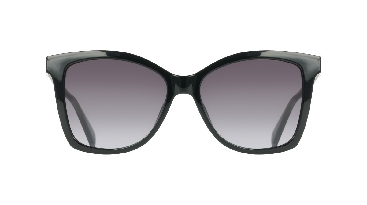 Occhiali da sole Liu Jo LJ822S (001) colore black forma farfalla lenti gradient grey