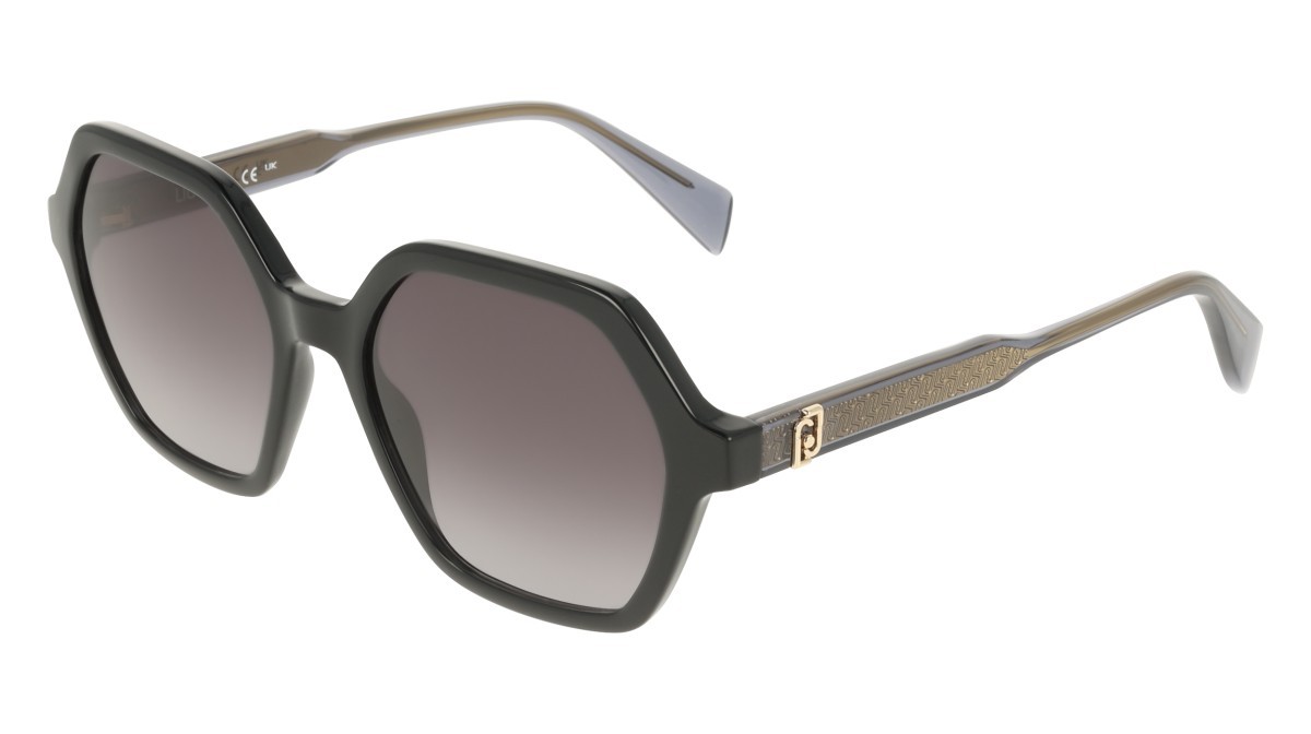 Occhiali da sole Liu Jo LJ823S (001) colore black forma rettangolare lenti gradient grey