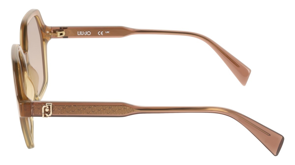 Occhiali da sole Liu Jo LJ823S (211) colore gradient brown\honey forma rettangolare lenti gradient brown rose