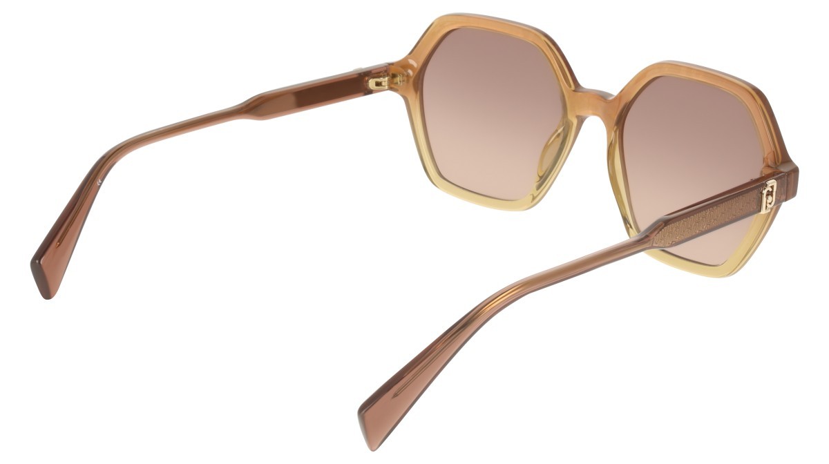 Occhiali da sole Liu Jo LJ823S (211) colore gradient brown\honey forma rettangolare lenti gradient brown rose