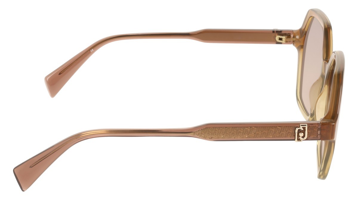Occhiali da sole Liu Jo LJ823S (211) colore gradient brown\honey forma rettangolare lenti gradient brown rose