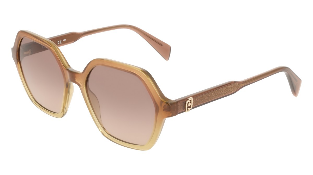 Occhiali da sole Liu Jo LJ823S (211) colore gradient brown\honey forma rettangolare lenti gradient brown rose
