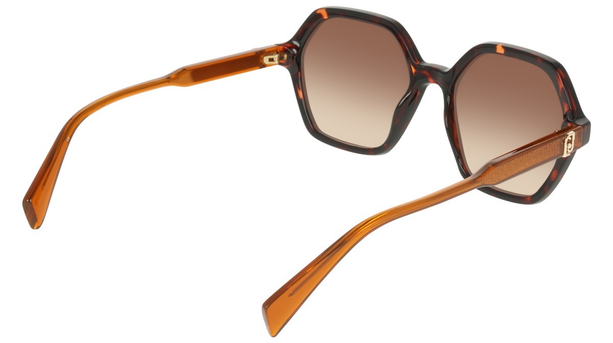 Occhiali da sole Liu Jo LJ823S (240) colore tortoise forma rettangolare lenti gradient brown