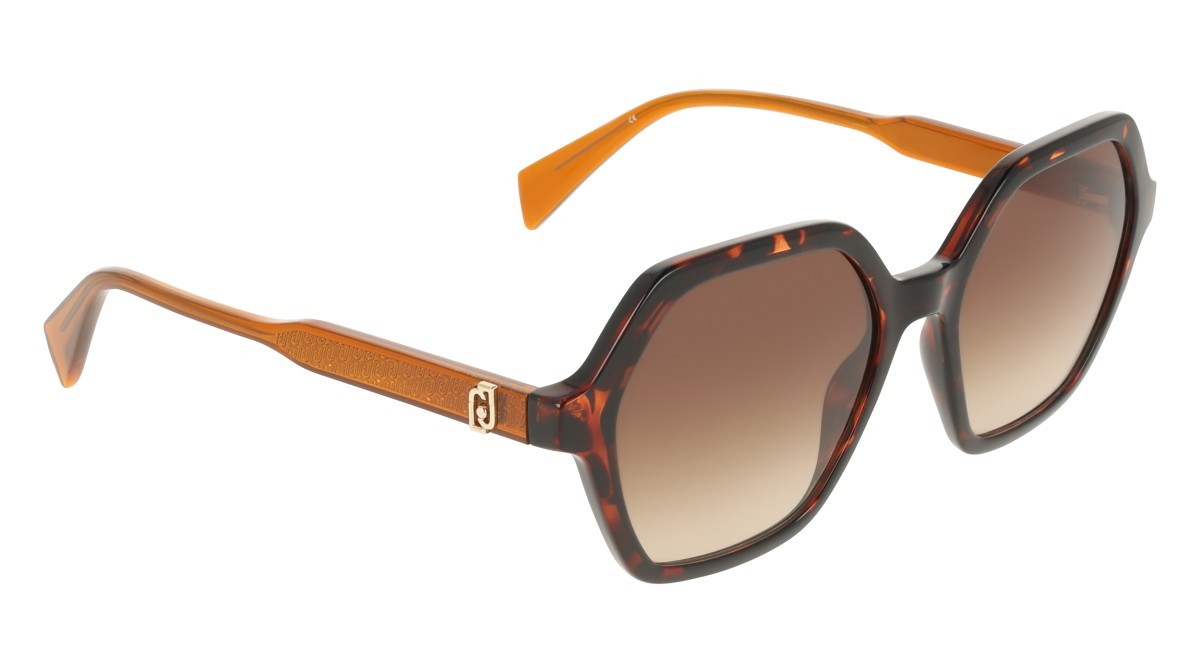 Occhiali da sole Liu Jo LJ823S (240) colore tortoise forma rettangolare lenti gradient brown