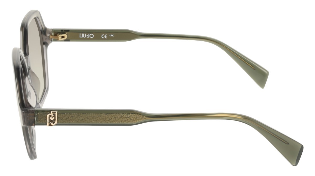 Occhiali da sole Liu Jo LJ823S (318) colore gradient khaki\grey forma rettangolare lenti gradient khaki