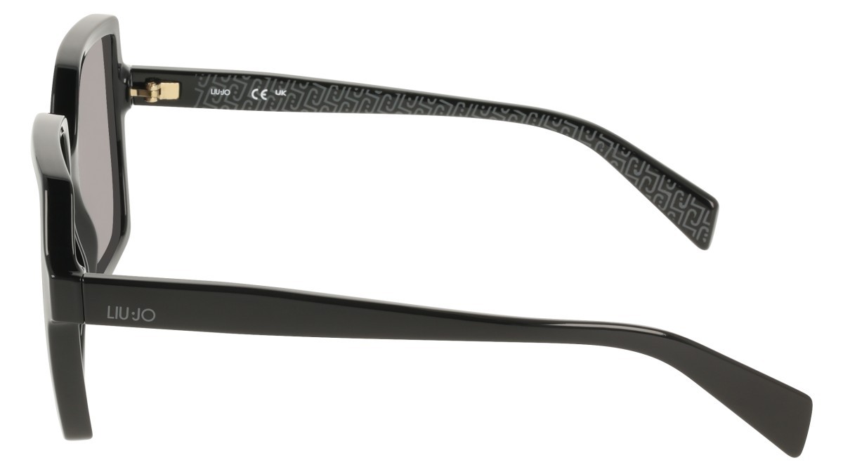 Occhiali da sole Liu Jo LJ824S (001) colore black forma quadrato lenti gradient grey