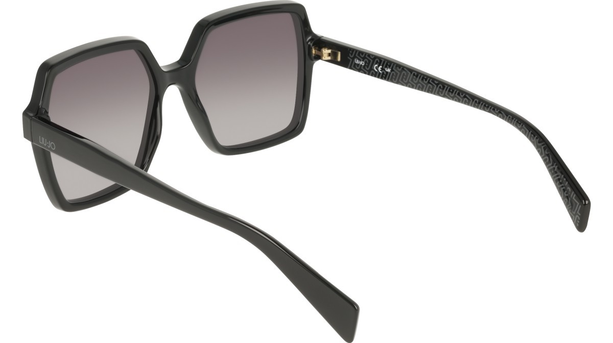 Occhiali da sole Liu Jo LJ824S (001) colore black forma quadrato lenti gradient grey