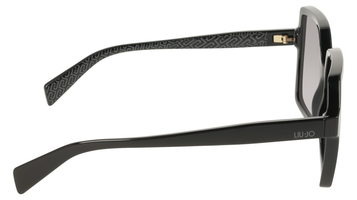 Occhiali da sole Liu Jo LJ824S (001) colore black forma quadrato lenti gradient grey