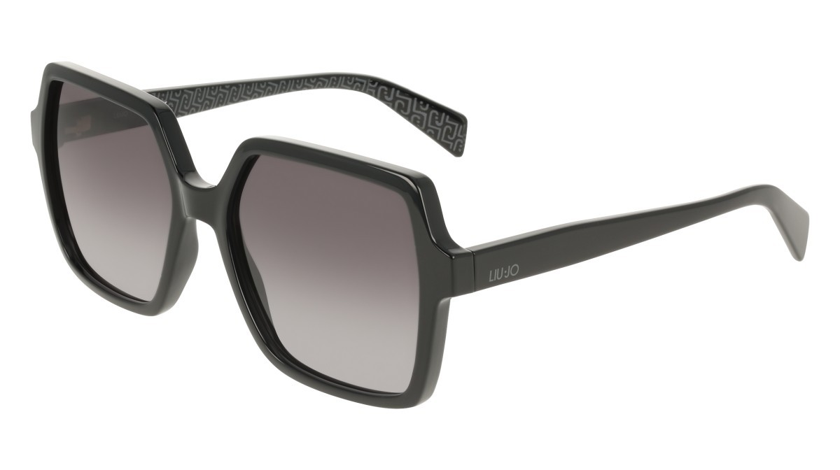 Occhiali da sole Liu Jo LJ824S (001) colore black forma quadrato lenti gradient grey