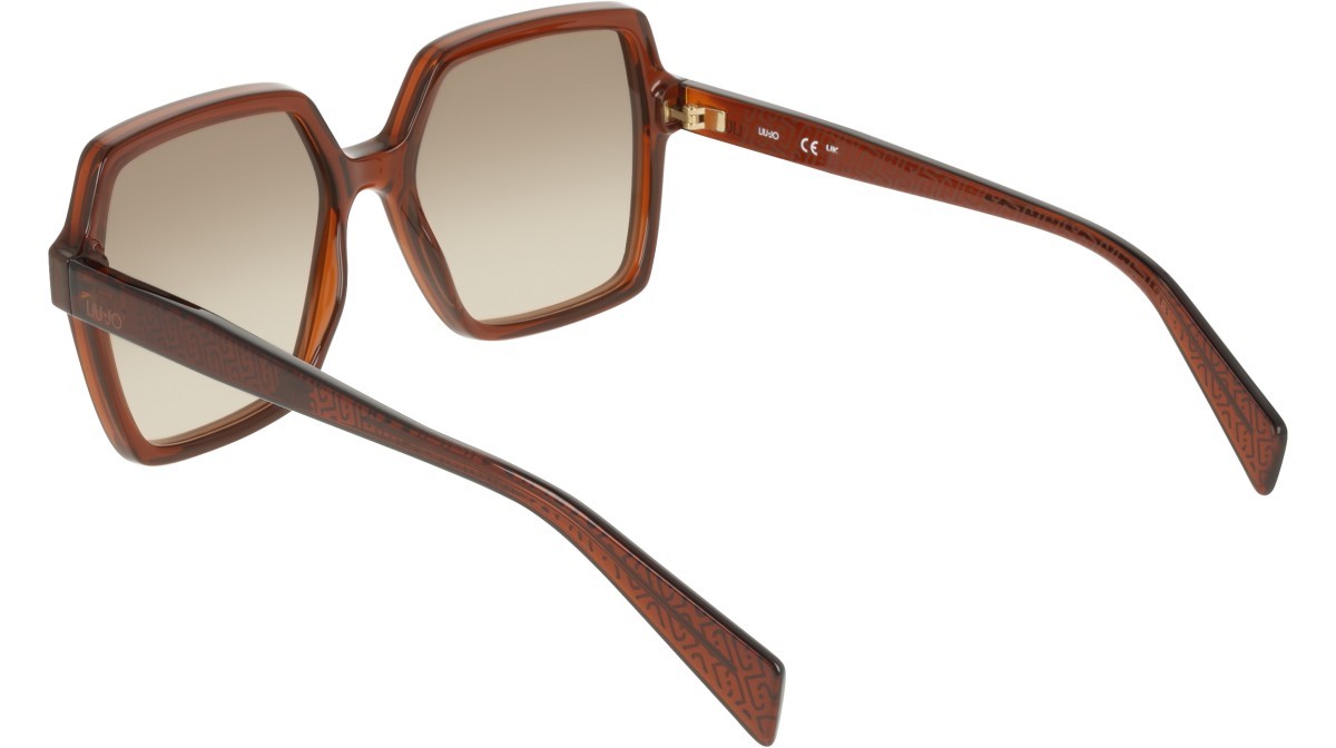 Occhiali da sole Liu Jo LJ824S (200) colore brown forma quadrato lenti gradient khaki