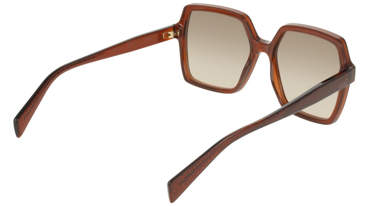 Occhiali da sole Liu Jo LJ824S (200) colore brown forma quadrato lenti gradient khaki